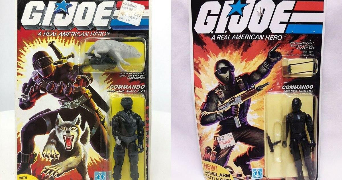 1980s Gi Joe Toy Action Figure Snake Eyes Ninja Warrior With Nunchuks And Sword Black And Silver Gi Joe Action Figures Ninja Warrior